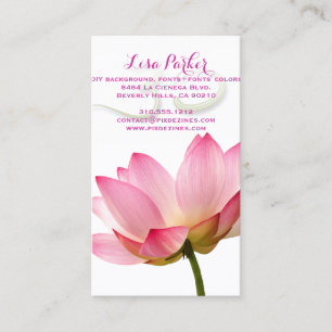 PixDezines Serenity Rosa Lotus, Om Yoga, Heiler Visitenkarte