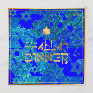 PixDezines Shabbat Dinner/DIY Hintergrundfarbe Einladung