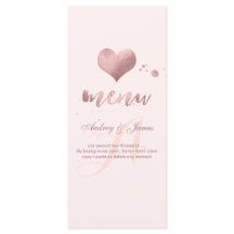 PixDezines Shine Menü/Imitats Rose Goldenes Herz