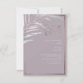 PixDezines Silver Mauve Palm Details Karten
