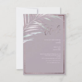 PixDezines Silver Mauve Palm Details Karten