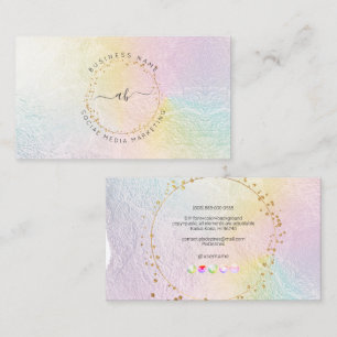PixDezines Simple Blush Pinselstriche Stroke Cotto Visitenkarte