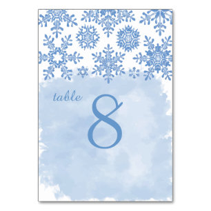 PixDezines snowflakes/Plaid blue/DIY Schriftartes Tischnummer
