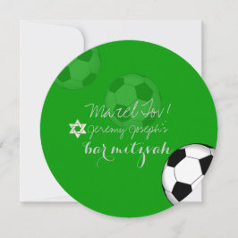 PixDezines Soccer Bat Mitzvah/DIY Farbe Einladung
