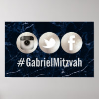 PixDezines Social Media Hashtag, Party Poster