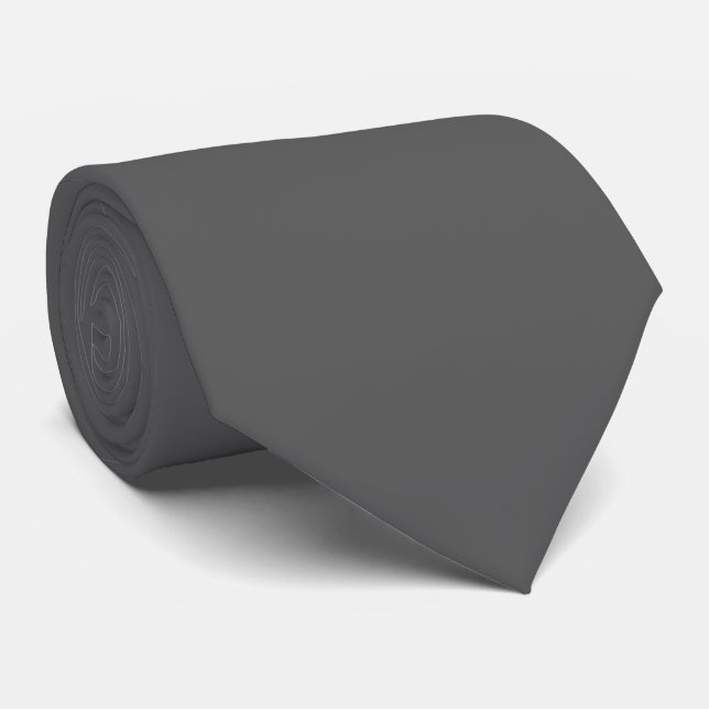 PixDezines SOLID SLATE GRAY/DIY FARBE Krawatte (Gerollt)