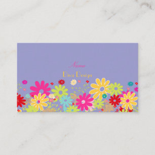 PixDezines Sommerblüten, BusinessCard Visitenkarte