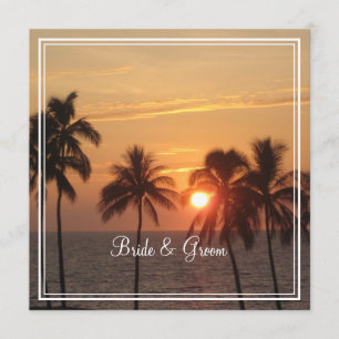 PixDezines Sonnenuntergang bei Mauna Kea Beach/Ora Einladung