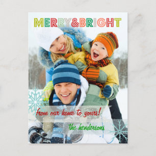 PixDezines sprinkles with snow photo template Feiertagspostkarte