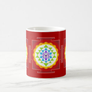 PixDezines Sri Yantra Chakra Clearing/DIY Hintergr Kaffeetasse