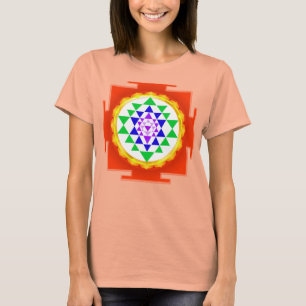 PixDezines Sri Yantra Chakra Reinigung/Rotglühen T-Shirt