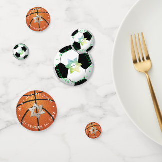 PIXDEZINES STERN VON DAVID, SPORT-THEMA KONFETTI