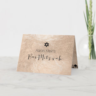 PixDezines stilvolle Foto Bar Mitzvah/Fauxfolie Einladung