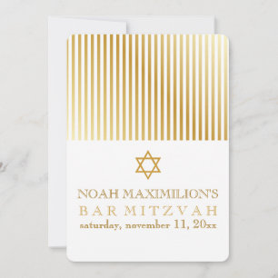 PixDezines Streifen Bar mitzvah/DIY Einladung