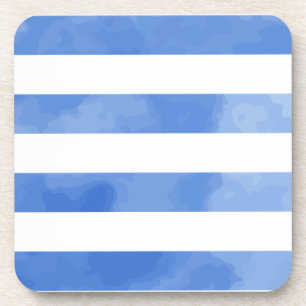 PixDezines Streifen/Digital-Wasserfarbe Getränkeuntersetzer