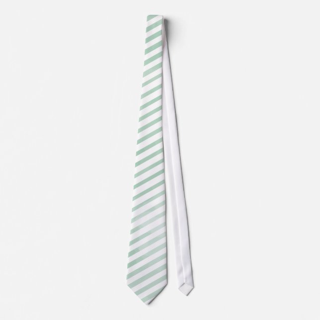 PixDezines Streifen Minze grüne digitale Wasserfar Krawatte (Vorderseite)