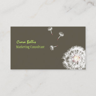 PixDezines STYLISHER MARKETING-BERATER/LOWENZAHN Visitenkarte