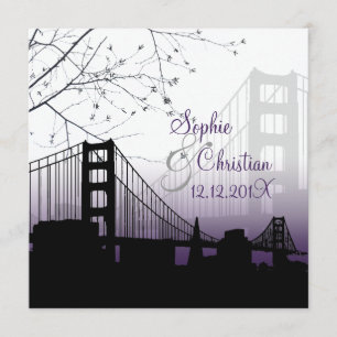 PixDezines SUNSET AM GOLDEN GATE/DIY Hintergrund Einladung