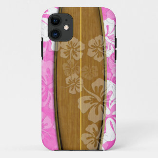 PixDezines Surfbrett+Hibiskus/Tagesuntergrund Case-Mate iPhone Hülle