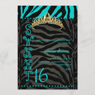 PixDezines Süß 16/Zebrastreifen Einladung