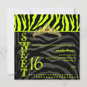 PixDezines Süß 16/Zebrastreifen Einladung