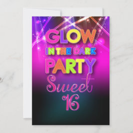 PixDezines Sweet 16, Laserlichter/glattes Party Einladung