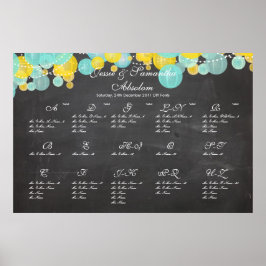 PixDezines-Tafel+Signalleuchten/Sitzplakette Poster