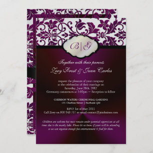 PixDezines Tanza Damask/DIY Hintergrundfarbe Einladung