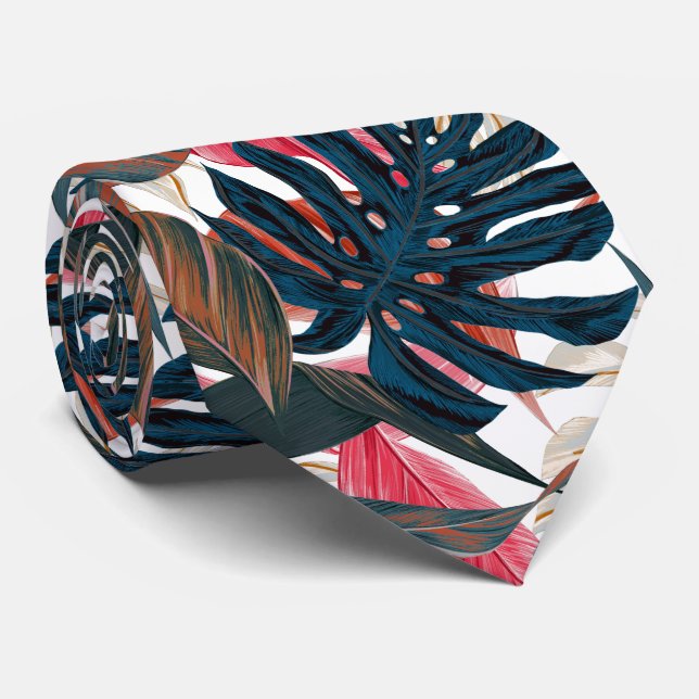 PixDezines Thunder Tropischer Rost Krawatte (Gerollt)