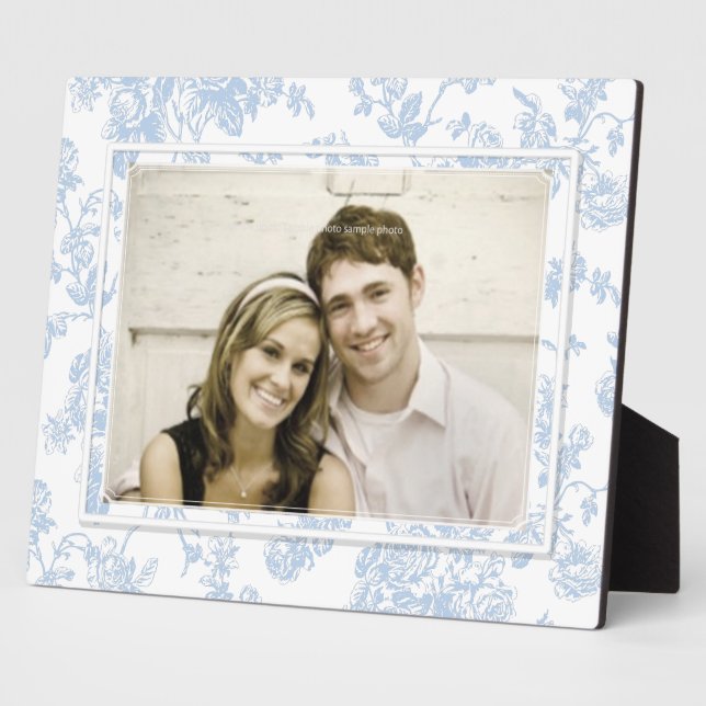 PixDezines Toile/Rose/blau/düster Hintergrundfarbe Fotoplatte (Seite)