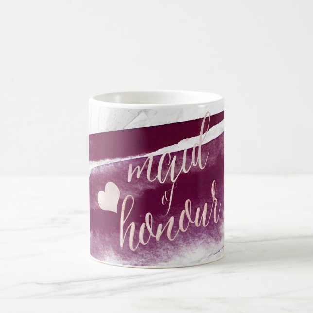 PixDezines Trauzeugin|Blush Pink+Burgund Kaffeetasse (Mittel)