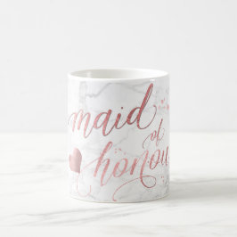 PixDezines Trauzeugin/Imitats Rose Gold Script Kaffeetasse