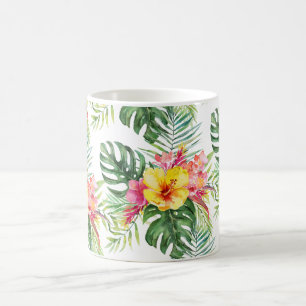 PixDezines Tropisches Paradies Florale Foliage Kaffeetasse