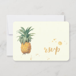 PixDezines uAwg Ananas/Goldrausch Schlaganfälle RSVP Karte