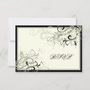 PixDezines UAWG BLACK WIRBEL/DIY HINTERGRUND RSVP Karte