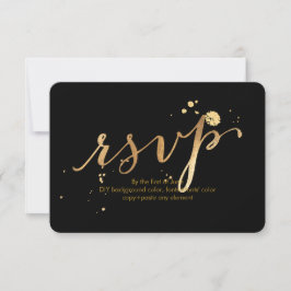 PixDezines UAWG Dazzled/Imitate Gold/DIY Hintergru RSVP Karte