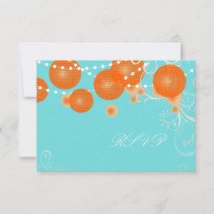 PixDezines uAwg diy background+orange Laternen RSVP Karte