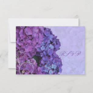 PixDezines UAWG Hydrangea, blau RSVP Karte