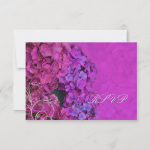 PixDezines UAWG Hydrangea, Magenta RSVP Karte