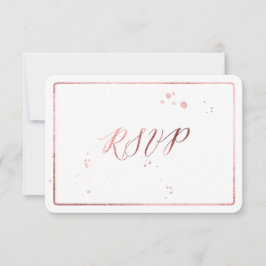 PixDezines UAWG Imitate Rose Gold Foil/DIY Farbe RSVP Karte