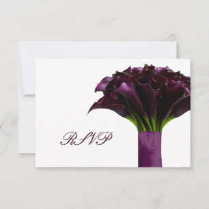 PixDezines uAwg lila Calla-Lilien RSVP Karte