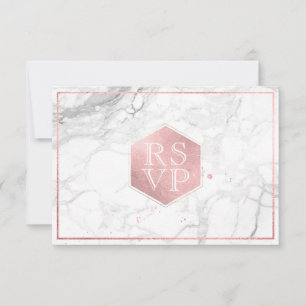 PixDezines UAWG Sweet Honeycomb Imitate Rose Gold RSVP Karte