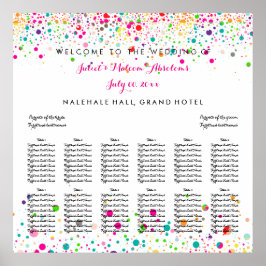 PixDezines überschwemmte Regenbogen-/Sitzkarte Poster