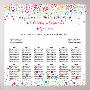 PixDezines überschwemmte Regenbogen-/Sitzkarte Poster