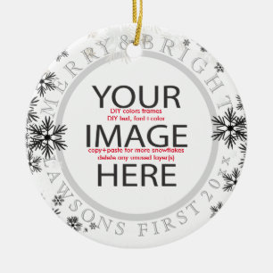 PixDezines unser erstes Weihnachten/DIY Farben Keramik Ornament