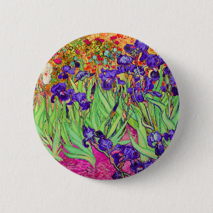 PixDezines van gogh iris/st. remy Button
