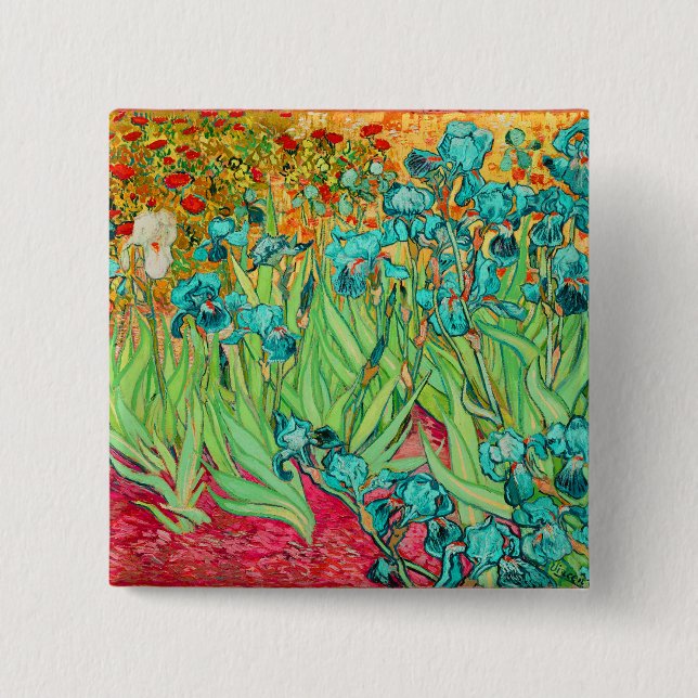 PixDezines van gogh iris/st. remy Button (Vorderseite)