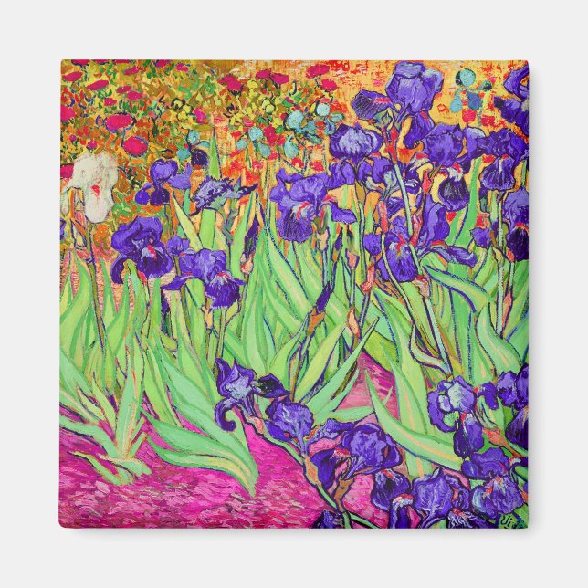 PixDezines van gogh iris/st. remy Magnet (Vorne)