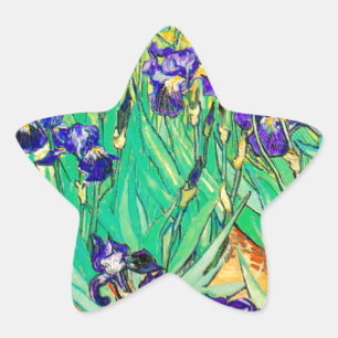PixDezines van gogh iris/st. remy Stern-Aufkleber