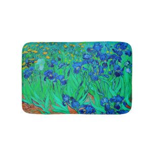 PixDezines van gogh iris/st. Rückstand Badematte